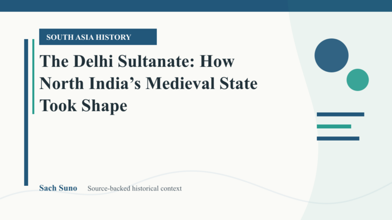 The Delhi Sultanate: How North India’s Medieval State Took Shape