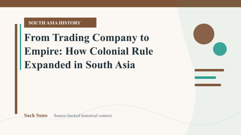 From Trading Company to Empire: How Colonial Rule Expanded in South Asia