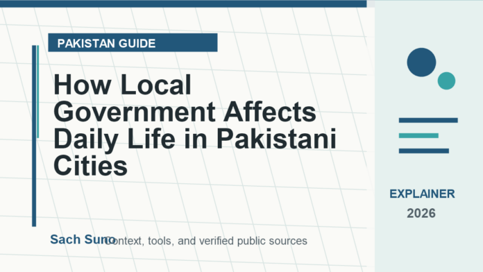 Featured image for How Local Government Affects Daily Life in Pakistani Cities on Sach Suno