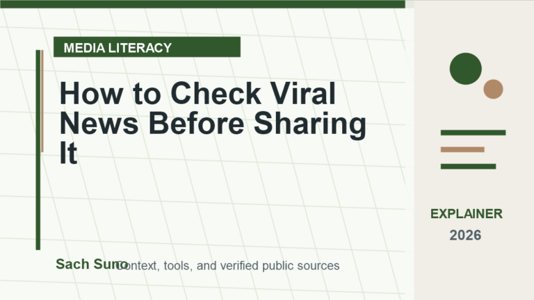 How to Check Widely Shared News Before Sharing It