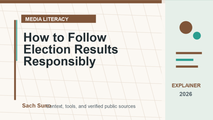 Featured image for How to Follow Election Results Responsibly on Sach Suno
