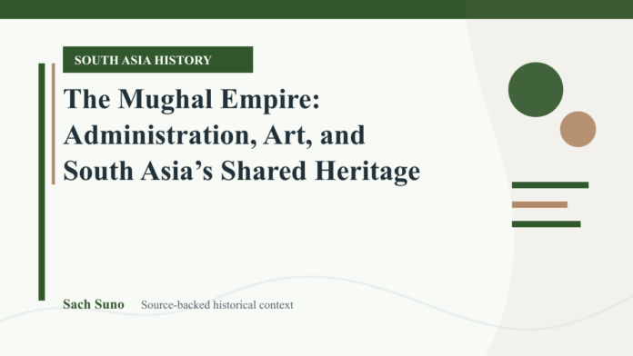 Featured image for The Mughal Empire: Administration, Art, and South Asia’s Shared Heritage on Sach Suno