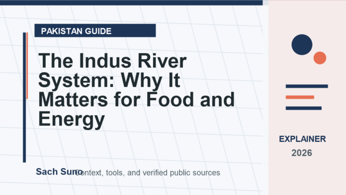 Featured image for The Indus River System: Why It Matters for Food and Energy on Sach Suno