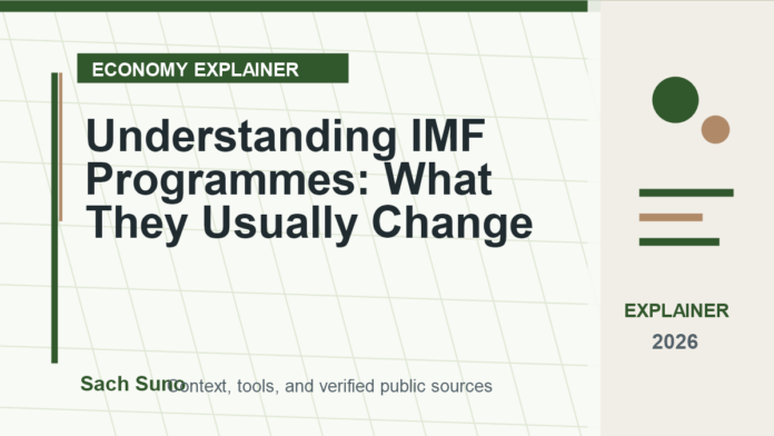 Featured image for Understanding IMF Programmes: What They Usually Change on Sach Suno