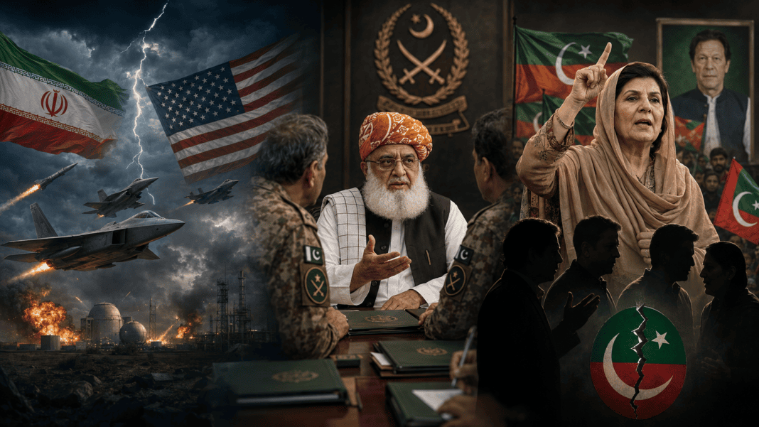 Iran-US War Escalates, Army’s Demand to Fazlur Rehman, PTI Turmoil Over Aleema Khan